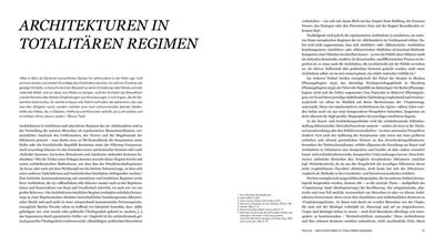 Utopie, Diktatur und Raum