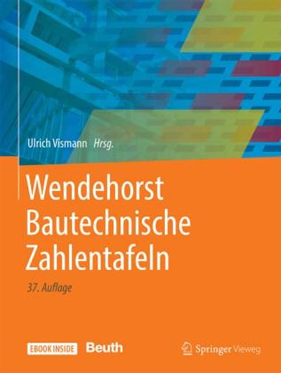 Wendehorst - Bautechnische Zahlentafeln