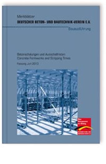 DBV Merkblatt Betonschalungen und Ausschalfristen