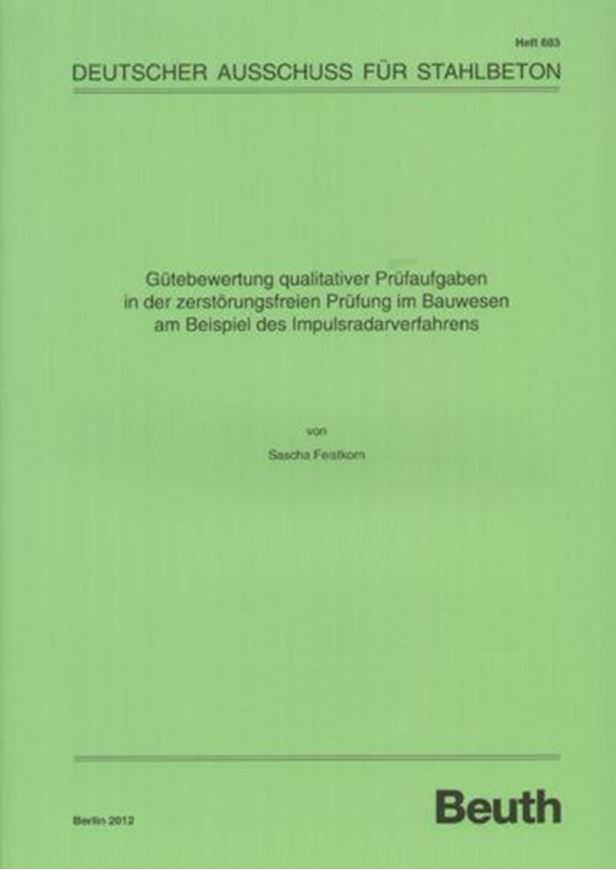 DAfStb 603: Gütebewertung qual itativer Prüfaufgaben