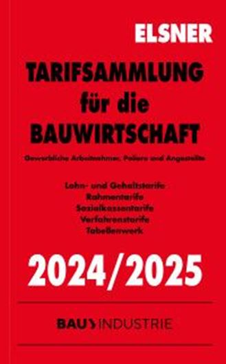 Tarifsammlung für die  Bauwirtschaft  2024/2025