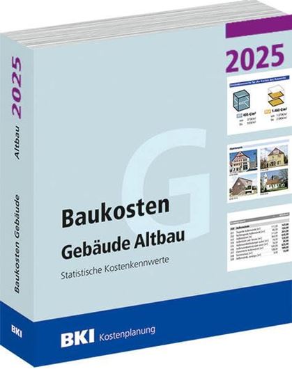 BKI Baukosten Gebäude Altbau 2025 BKI Baukosten Gebäude Altbau 2025