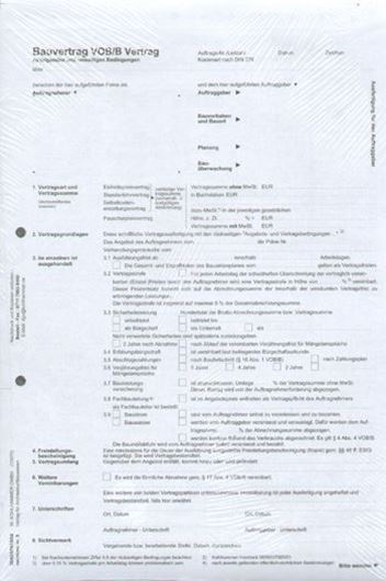 Ratioform 5: Bauvertrag, jew.10 Stück