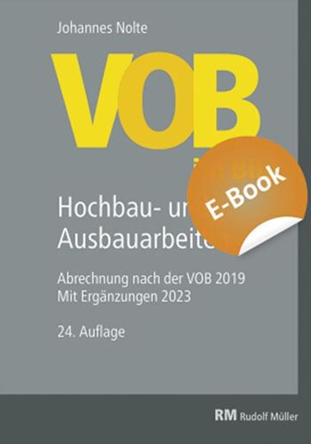 VOB im Bild - Hochbau- und Ausbauarbeiten - EBOOK (PDF)