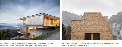 Häuser in den Bergen