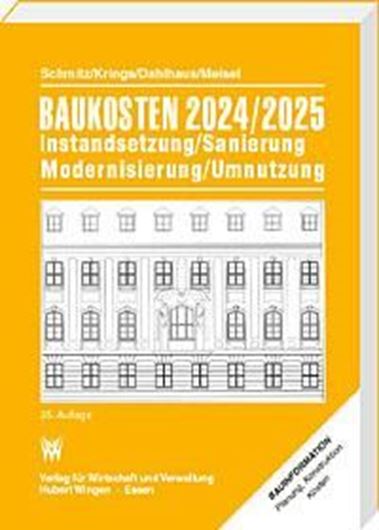 Schmitz Baukosten 2024/2025 Band 1: Altbau