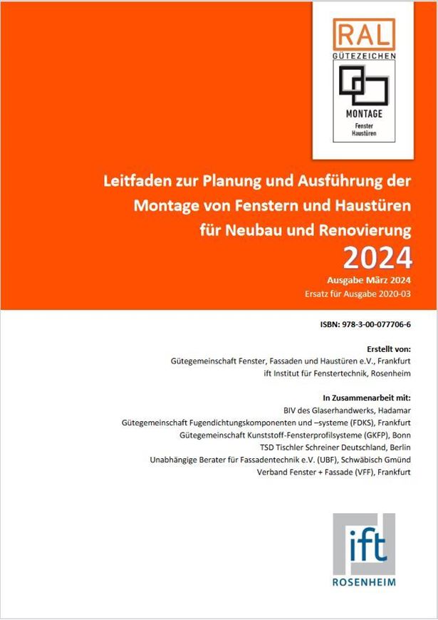Leitfaden zur Planung und Ausführung der Montage von Fenstern und Haustüren für Neubau und Renovierung