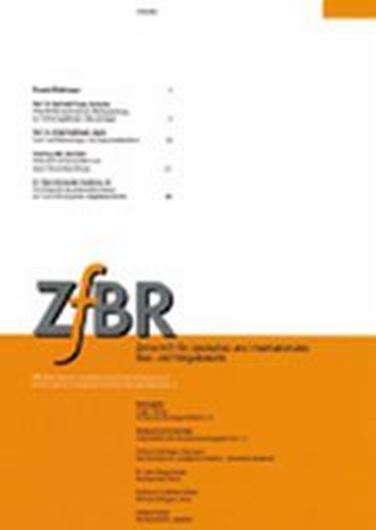 ZfBR Zeitschrift für deutsches und internationales Baurecht