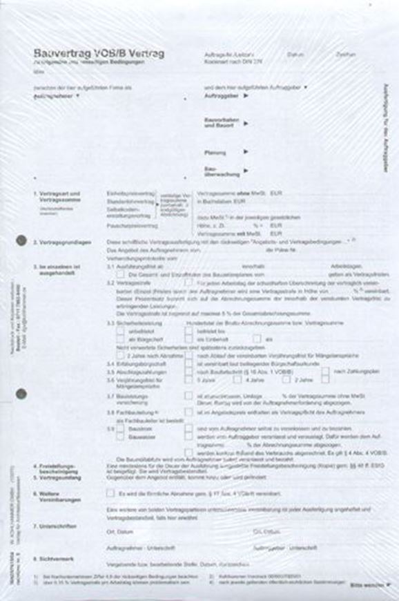 Ratioform 5: Bauvertrag, jew.10 Stück