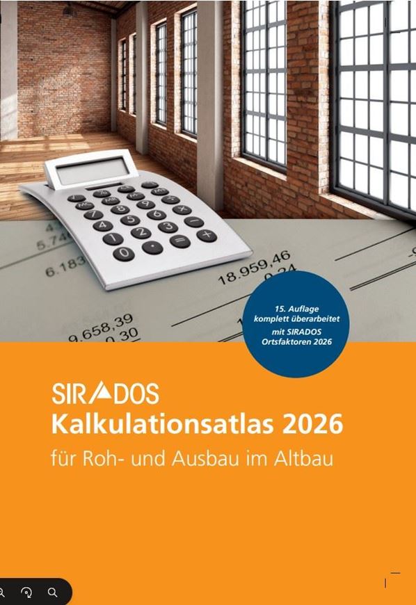 SIRADOS Kalkulationsatlas 2026 Altbau