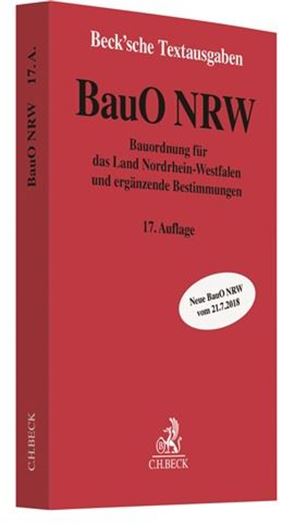 Bauordnung für das Land Nordrhein-Westfalen: BauO NRW