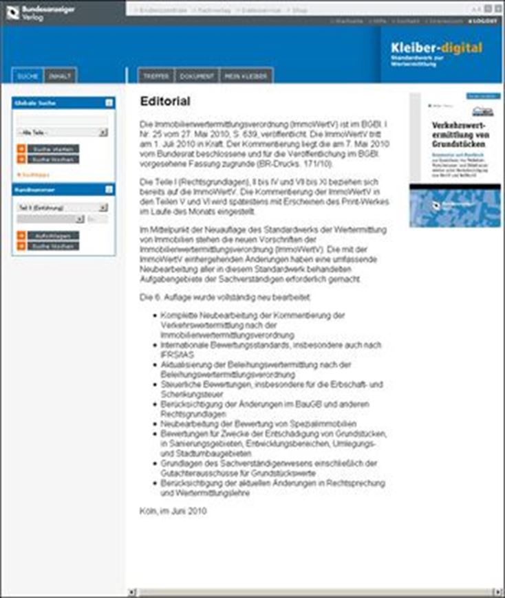 Kleiber-digital Jahresabonnement 8.1. - 7.1