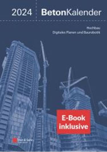 Beton-Kalender 2024 EINZELBEZUG  Buch + EBOOK, 2 Teile