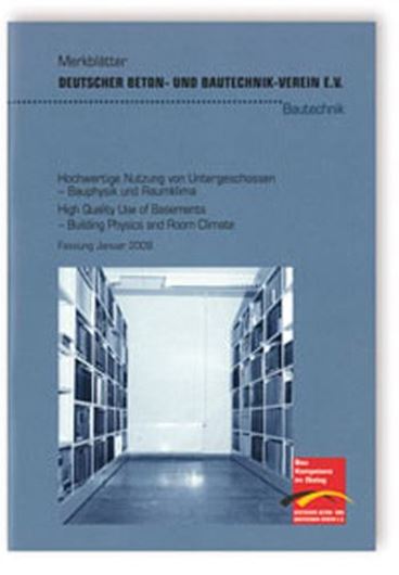 DBV Merkblatt Hochwertige Nutzung von Untergeschossen - Bauphysik und Raumklima