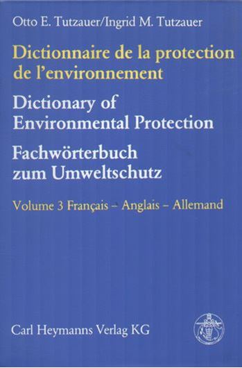 Dictionnaire de la protection de l'environnement   