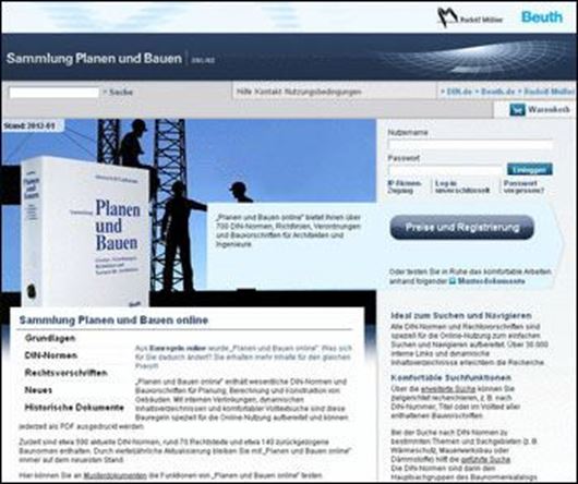 Sammlung Planen und Bauen - online