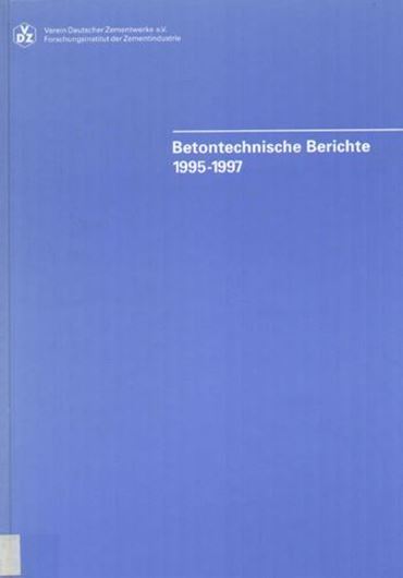 Betontechnische Berichte 1995-1997   