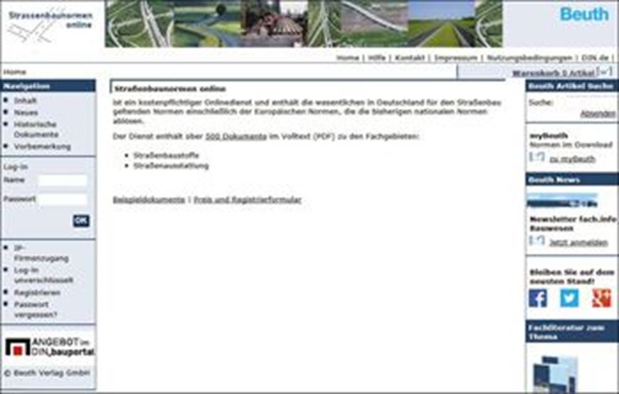 Straßenbaunormen online   