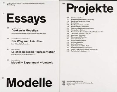 Frei Otto - Denken in Modellen