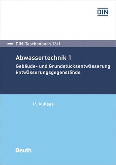 DIN-Taschenbuch 13/1 - Abwassertechnik 1