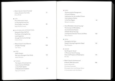 The Social Dimension of Social Housing