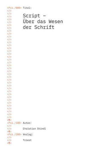 Script- Über das Wesen der Schrift