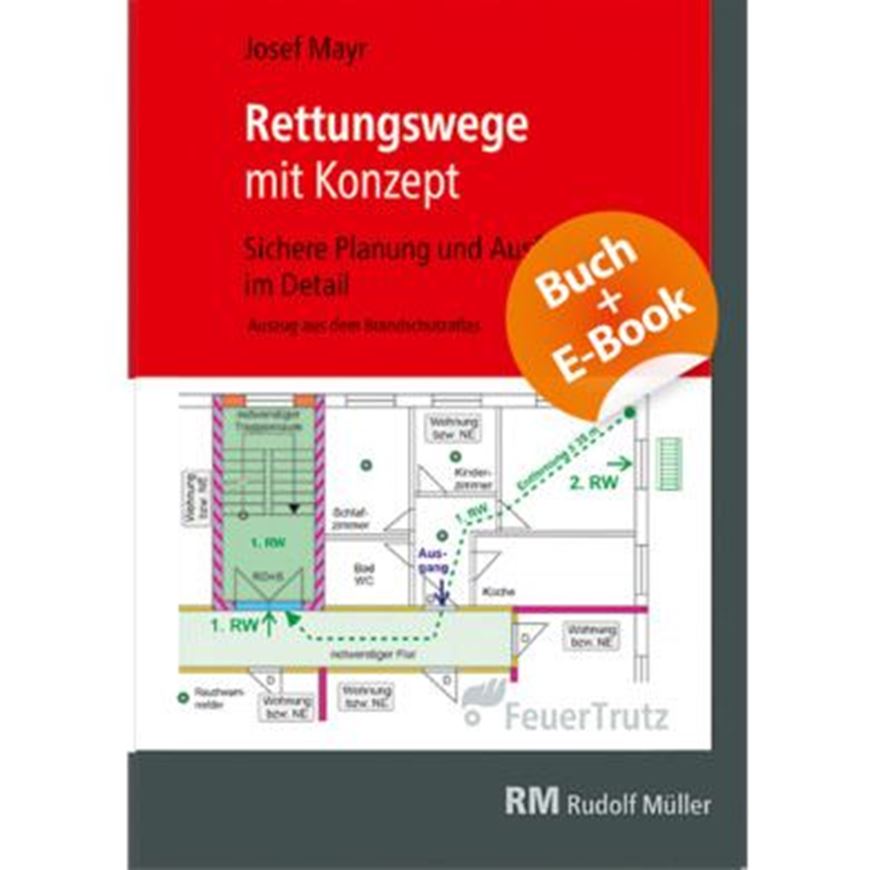 Rettungswege mit Konzept KOMBI  Buch und mit EBOOK (PDF)