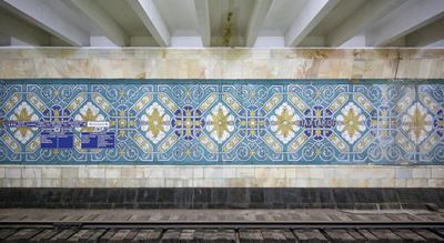 Fassadenkunst im Plattenbau