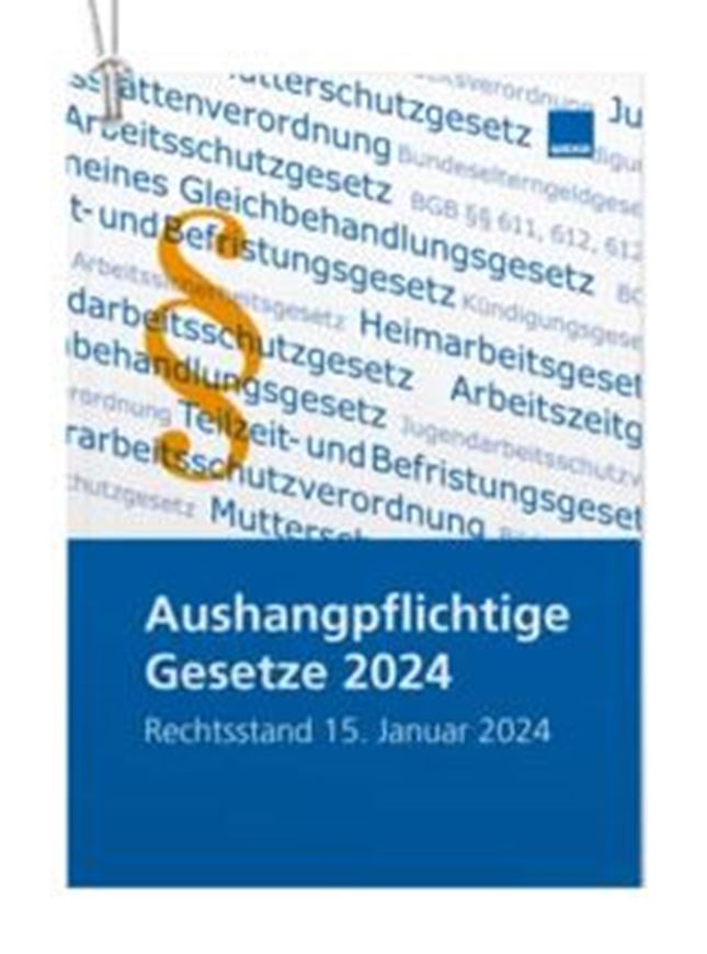 Aushangpflichtige Gesetze 2024