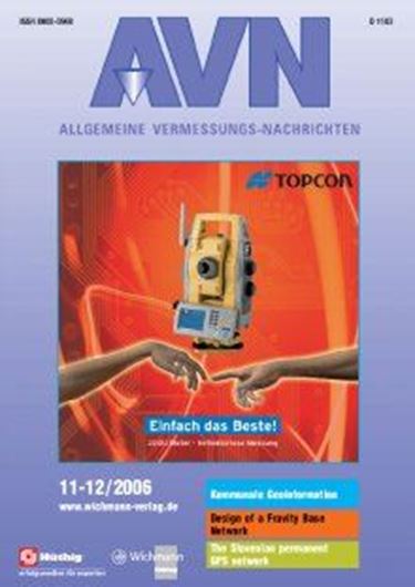 AVN Allgemeine Vermessungs- nachrichten