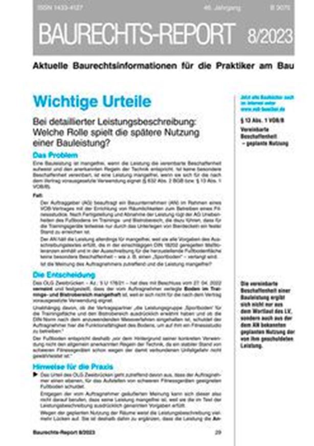 Baurechts-Report