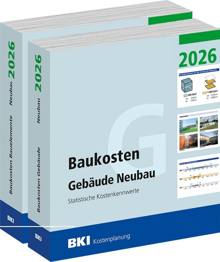 BKI Baukosten Gebäude + Bauelemente Neubau 2026 - Kombi Teil 1-2
