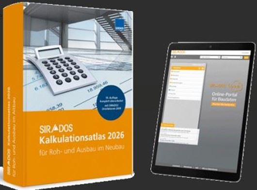 SIRADOS Kalkulationsatlas 2026 Neubau  BUNDLE mit Online-Version