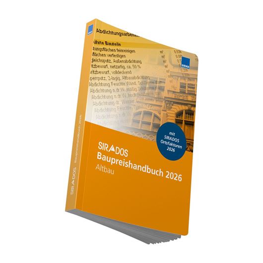 SIRADOS Baupreishandbuch 2026  Altbau