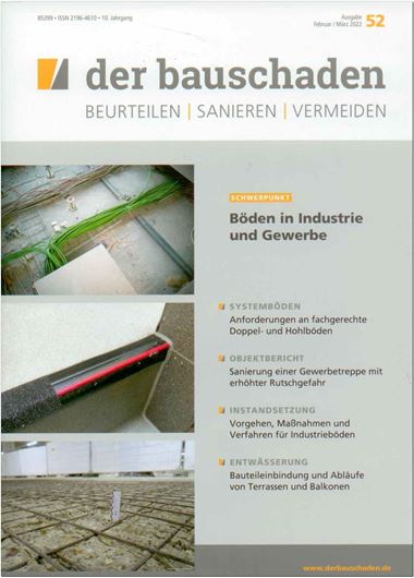 der bauschaden 52: Böden in Industrie und Gewerbe