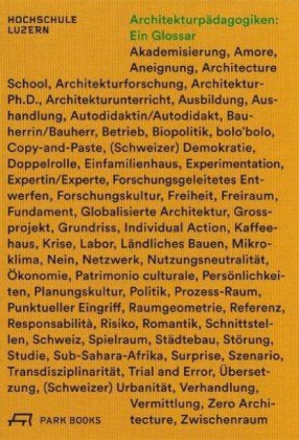 Architekturpädagogiken: Ein Glossar .