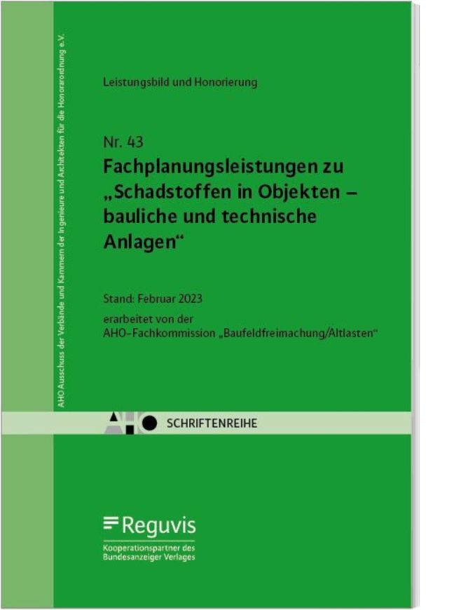 Fachplanungsleistungen zu "Schadstoffen in Objekten - bauliche und technische Anlagen"