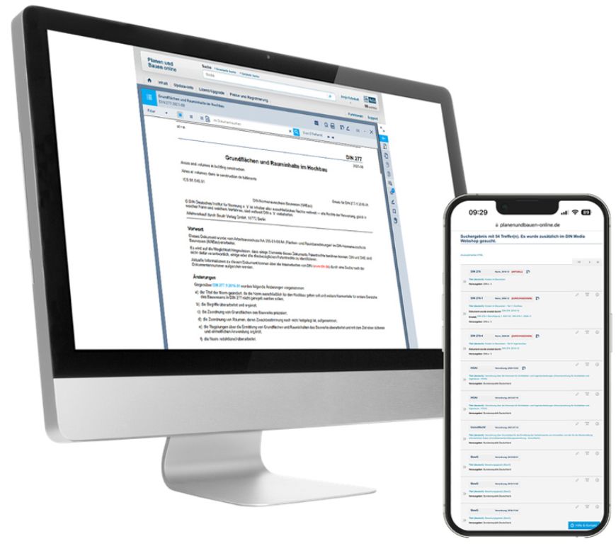 Planen und Bauen Online Pro - Mehrplatzlizenz bis 5 Nutzer